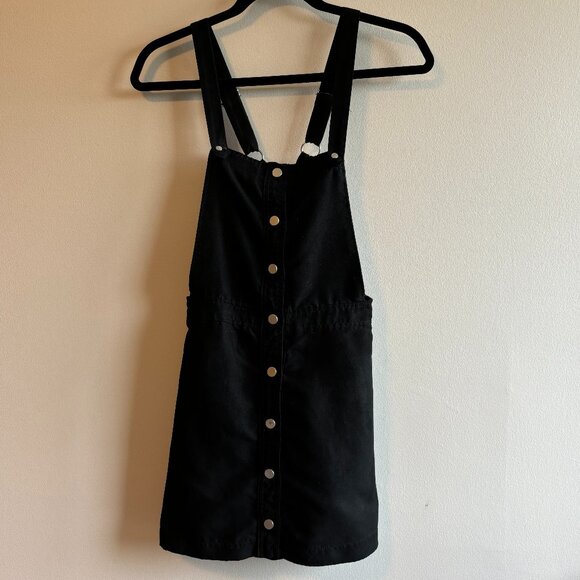 H&M | Black Button Down Overall Dress - Picture 2 of 5